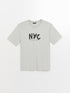 LC Waikiki Crew Neck Short Sleeve Printed Combed Cotton Men's T-shirt